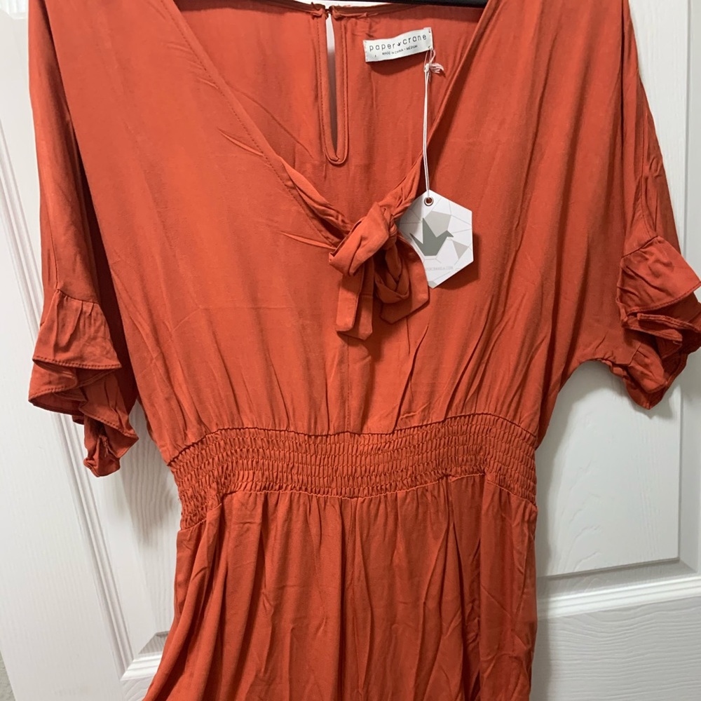Burnt Orange Romper